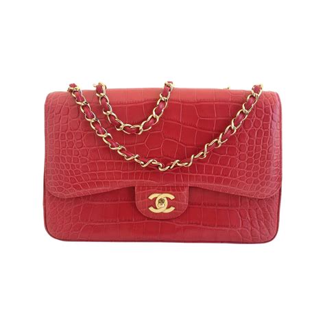 chanel gabrielle bag crocodile price|chanel crocodile flap red.